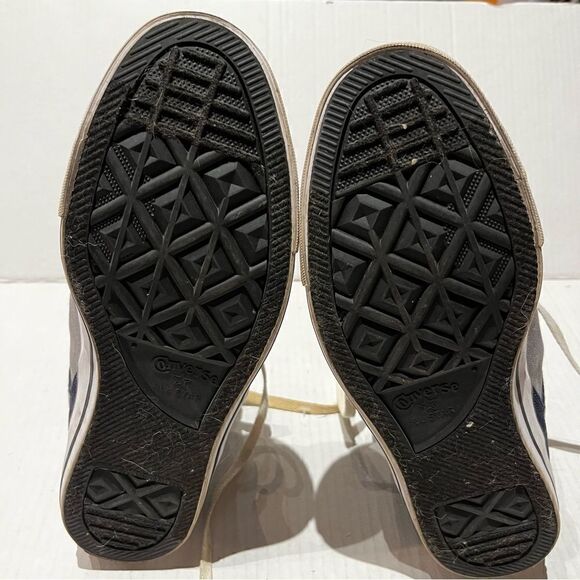 Converse All Star Hi Top Sneaker Unisex Gray and black Men's 9 Women's 11 - Picture 6 of 9